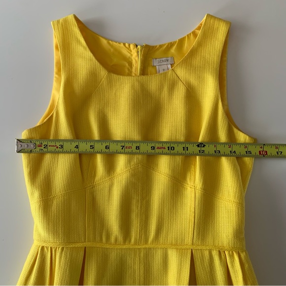 J. Crew yellow basket weave shift dress size 2 - Picture 8 of 9